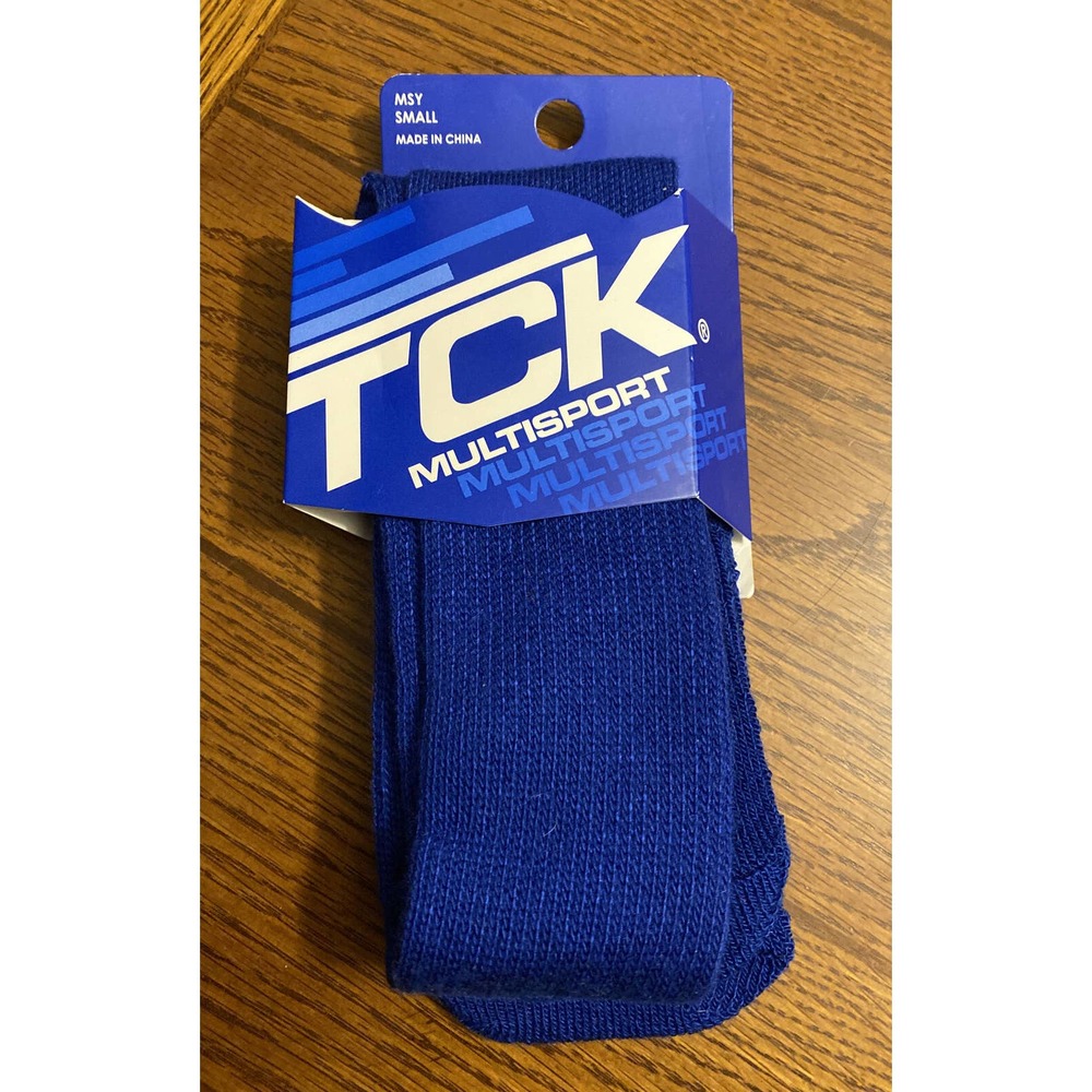 TCK Size Small (Men's Shoe 3-6 Women's 4-7) Royal Knee High Tube Socks 1 Pair - Picture 1 of 5